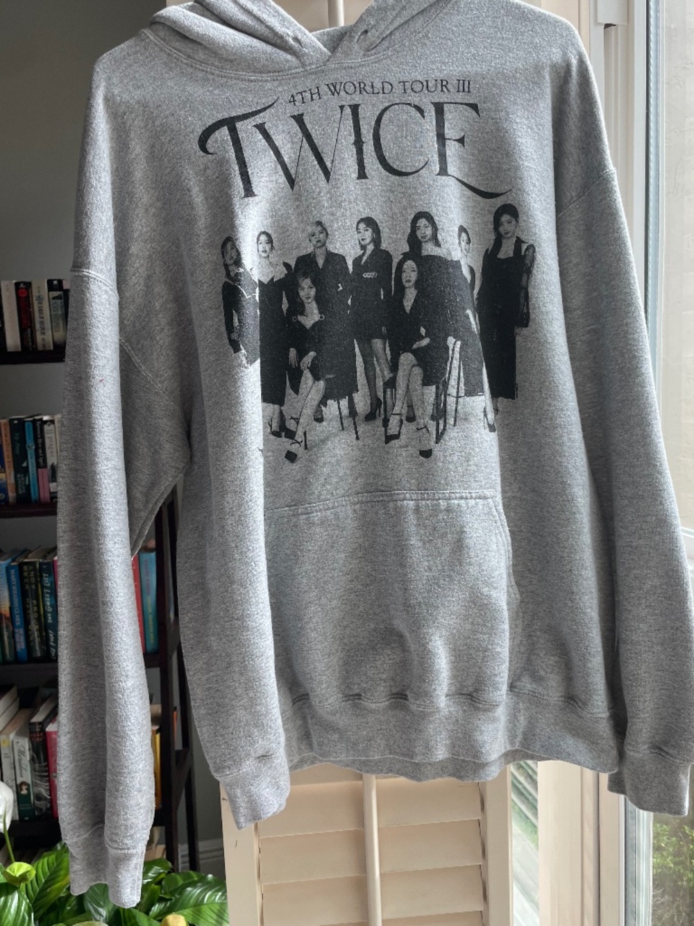 TWICE Gray Hoodie Size Large